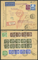 GERMANY: 12/FE/1936 Hamburg - Argentina, Registered Airmail Cover With Large Postage On Front And Back (total 5.05Mk.),  - Andere & Zonder Classificatie