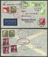 GERMANY: 9/DE/1936 Hamburg - Argentina, Airmail Cover Sent By DLH With Multicolor 1.75Mk. Franking, Very Nice! - Other & Unclassified
