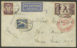 GERMANY - DANZIG: 26/JUL/1937 Zoppot - Brazil, Airmail Cover Sent By German DLH Franked With 3.30G., On Back Transit Mar - Otros & Sin Clasificación