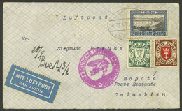 GERMANY - DANZIG: 12/AP/1938 Danzig - Colombia, Airmail Cover Sent By DLH Franked With 3.90G., With Transit Backstamp Of - Altri & Non Classificati
