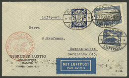 GERMANY - DANZIG: 27/MAY/1939 Danzig - Argentina, Airmail Cover Sent By DLH Franked With 3.90G., On Back Berlin Transit  - Altri & Non Classificati