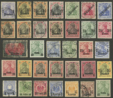 GERMANY - LEVANT: Small Lot Of Interesting Stamps, Mixed Quality, Some With Defects, Others Of Fine Quality, Low Start! - Otros & Sin Clasificación