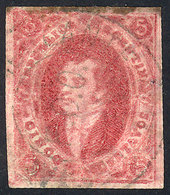 ARGENTINA: GJ.34c, 8th Printing WITH Lacroix Freres Watermark (very Notable, Covering About Half The Stamp), With Rare C - Briefe U. Dokumente