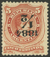 ARGENTINA: GJ.71f, INVERTED Overprint Variety, VF Quality! - Autres & Non Classés