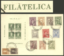 ARGENTINA: GJ.1a, With Variety "accent Over The First A Of FILATELICA", On A Cover Along Other Stamps With Postmarks Of  - Blocks & Kleinbögen