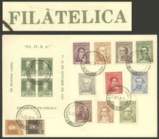 ARGENTINA: GJ.1a, With Variety "accent Over The First A Of FILATELICA", On A Cover Along Other Stamps With Postmarks Of  - Blocs-feuillets