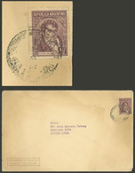 ARGENTINA: Circa 1940, Cover Franked With ½c. Belgrano With "QB" Perfin Of Química Bayer, VF!" - Sonstige & Ohne Zuordnung