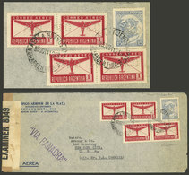 ARGENTINA: Cover Used In 1941, Franked With 4.15P., All With "ACO" Perfin Of Frigorífico Armour, Very Nice!" - Sonstige & Ohne Zuordnung