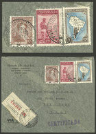 ARGENTINA: Cover Sent To New York In 1941 Franked With 1.35P., All The Stamps With "HBA" Perfin Of Harrods Buenos Aires  - Otros & Sin Clasificación