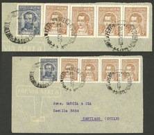 ARGENTINA: Cover Used In 1942, Franked With 40c., All The Stamps With "WBC" Perfin Of Wattine Bossut & Cía, VF Quality!" - Sonstige & Ohne Zuordnung