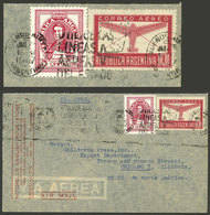 ARGENTINA: Cover Sent To USA In 1947 Franked With 1.05P, Both Stamps With "MBS" Perfin Of Mitchell's English Book-Store, - Sonstige & Ohne Zuordnung