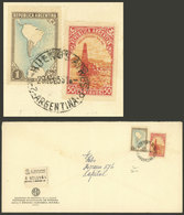 ARGENTINA: Cover Used In 1953, Franked With 1.50P. With "SUDAM" Perfin Of Cia. Sudamericana De Servicios Públicos S.A.,  - Autres & Non Classés