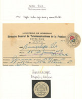 ARGENTINA: TELEGRAM SEALS: Collection Mounted On Pages With Over 90 Items Included Telegram Seals Of Telégrafo Nacional, - Telegraphenmarken