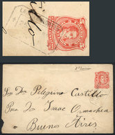 ARGENTINA: 5c. Kidd Stationery Envelope With The Very Rare Rectangular Datestamp Of LAVALLE NORTE (Buenos Aires), Sent T - Vorphilatelie