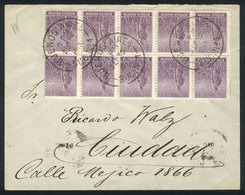 ARGENTINA: Cover Franked With Block Of 10 Of ½c. Plowman On German Paper, Used In Buenos Aires On 30/SE/1913, VF And Fan - Vorphilatelie