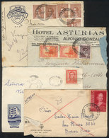 ARGENTINA: 4 Envelopes Of HOTELS Used Between 1840 And 1955, 2 With Defects And 2 Of Fine To VF Quality! - Vorphilatelie