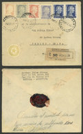 ARGENTINA: Impossible RARE DESTINATION: Registered Cover Sent From Mendoza To CHINA On 23/OC/1953 Franked With 1.80P. (E - Vorphilatelie