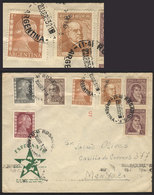 ARGENTINA: Cover With Advertising ESPERANTO Cachet Sent From Rosario To Mendoza On 20/AP/1953, With 20c. Postage Combini - Vorphilatelie
