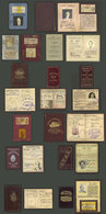 ARGENTINA: RAILWAY CARDS: 14 Cards Including Free Passes, ID Cards For Employees, Monthly Passes, Etc. Of The 1920s To 1 - Sonstige & Ohne Zuordnung