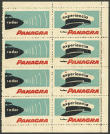 ARGENTINA: PANAGRA: Block Of 8 Cinderellas, Very Nice! - Vignetten (Erinnophilie)