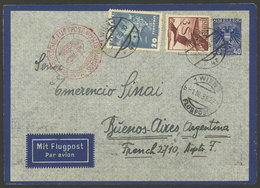 AUSTRIA: 1/MAR/1938 Wien - Argentina, Airmail Cover Sent By German DLH Franked With 3.60S., Buenos Aires Arrival Backsta - Cartas & Documentos