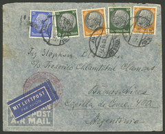 AUSTRIA: 22/AU/1939 Wien - Argentina, Airmail Cover Flown By DLH, With German Postage Of 3.25Mk., And Arrival Backstamp  - Briefe U. Dokumente