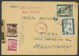 AUSTRIA: 31/JUL/1947 Linz - Argentina, Registered Airmail Cover, Franked With 5.85S. And Censored, With Arrival Backstam - Lettres & Documents