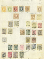 AUSTRIA - LEVANT: Old Collection On Pages, Very Interesting! ATTENTION: Please View ALL The Photos Of The Lot Because Al - Collections