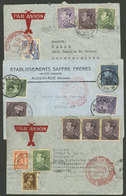 BELGIUM: 3 Airmail Covers Sent To Argentina Between 1937 And 1939 By German DLH, Attractive Group! - Cartas & Documentos