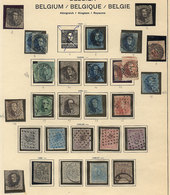 BELGIUM: Collection In Large Album, From Classics To Circa 1970, With Many Good Stamps, VERY HIGH CATALOG VALUE. It Incl - Sammlungen