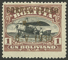 BOLIVIA: Sc.C18, 1930 1B. With Golden Overprint, Excellent Quality! - Bolivie