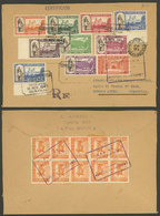 BOLIVIA: 18/NO/1943 Registered Cover Sent To Argentina With Handsome Multicolor Postage! - Bolivie