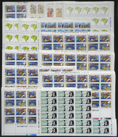 BRAZIL: Lot Of Stamps And Complete Sets In Sheets Or Large Blocks, Issued Between 1988 And 1989, All MNH And Of Excellen - Lots & Serien