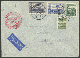 CZECHOSLOVAKIA: 27/OC/1936 Praha - Chile, Airmail Cover Sent By German DLH Franked With 32.50Kc., On Back Arrival Mark O - Lettres & Documents