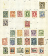 COSTA RICA: Old Collection On Pages, Including Good Values, There Are Interesting Cancels, And The Catalog Value Is Poss - Costa Rica