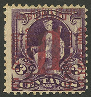 CUBA: Sc.232c, 1902 Provisional 1c. With DOUBLE Overprint, VF Quality! - Gebraucht