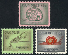 CUBA: Sc.C182/4, 1958 Animals, Cmpl. Set Of 3 Values, Mint Lightly Hinged, VF Quality, Catalog Value US$30. - Luftpost