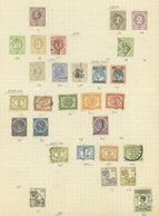 CURACAO: Old Collection On 6 Pages, Including Good Values, There Are Interesting Cancels, And The Catalog Value Is Possi - Niederländische Antillen, Curaçao, Aruba