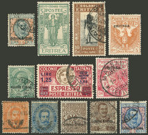 ERITREA: Small Lot Of Old Stamps, Most Used And Of Fine Quality, I Estimate A Scott Catalog Value Of About US$200, Good  - Erythrée
