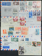 SPAIN: 9 Handsome Covers Sent To Argentina With Attractive Postages, Some With Minor Faults, Others Of VF Quality! - Briefe U. Dokumente