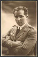 SPAIN: Commander (pilot) RAMÓN FRANCO, Very Nice Real Photo PC, Photograph Taken By F. Bixio In Buenos Aires, Minor Corn - Sonstige & Ohne Zuordnung