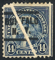 UNITED STATES: Sc.565, With Notable Diagonal Paper FOLD, Pre-cancelled In Buffalo, VF Quality! - Usados