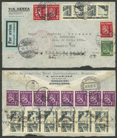 FINLAND: 16/MAY/1939 Helsinki - Argentina, Airmail Cover Sent By German DLH Franked With 46.50Mk., With Berlin Transit B - Lettres & Documents
