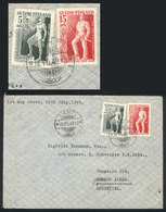 FINLAND: Airmail Cover Franked By Sc.283/4, Sent From Lahti To Argentina On 16/JUL/1949 (FDI), VF Quality! - Briefe U. Dokumente