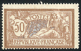FRANCE: Sc.123, 1900/29 50c. Bistre And Gray, Mint Very Lightly Hinged, VF Quality, Catalog Value US$100. - 1849-1850 Ceres