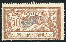 FRANCE: Sc.123, 1900/29 50c. Bistre And Gray, Mint Very Lightly Hinged, VF Quality, Catalog Value US$100. - 1849-1850 Cérès