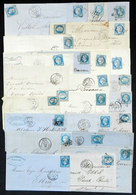 FRANCE: 25 Covers Or Folded Covers Used In 1850/70s, Very Fine General Quality! - Sonstige & Ohne Zuordnung