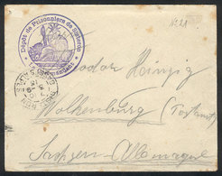 FRANCE: Cover With Free Frank For Prisoners Of War Sent From Sisteron To Germany On 3/SE/1915, With Violet Mark "Depot D - Other & Unclassified
