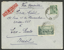 FRANCE: 4/JA/1939 Paris - Brazil, Airmail Cover Franked With 20.25Fr., Arrival Backstamp Of Sao Paulo 7/JA, VF - Otros & Sin Clasificación