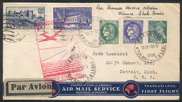 FRANCE: 23/MAY/1939 Paris - New York: First Flight, Cover Of Excellent Quality! - Autres & Non Classés